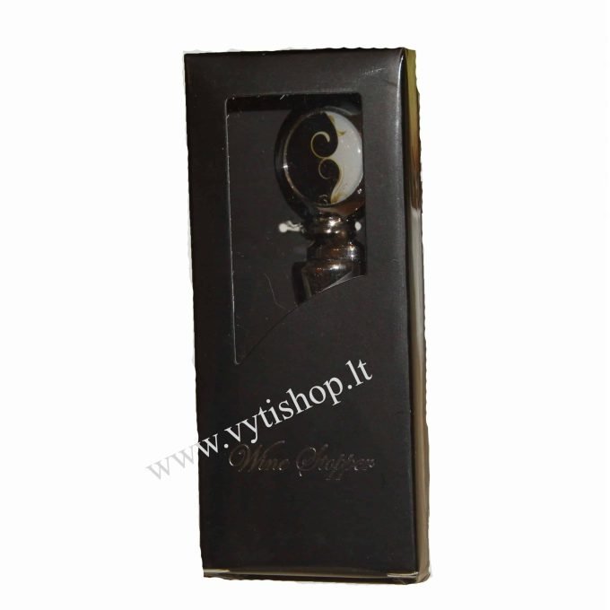 Steel Wine Stoppers - black white