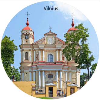 DropStop su Lietuvos miestais – Vilnius, Šv. apaštalų Petro ir Povilo bažnyčia