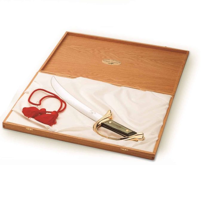 Champagne Sabre in the Oak Box Claude Dozorme Lafayette Green Champagne Sabre in the Oak Box Claude Dozorme Lafayette Green