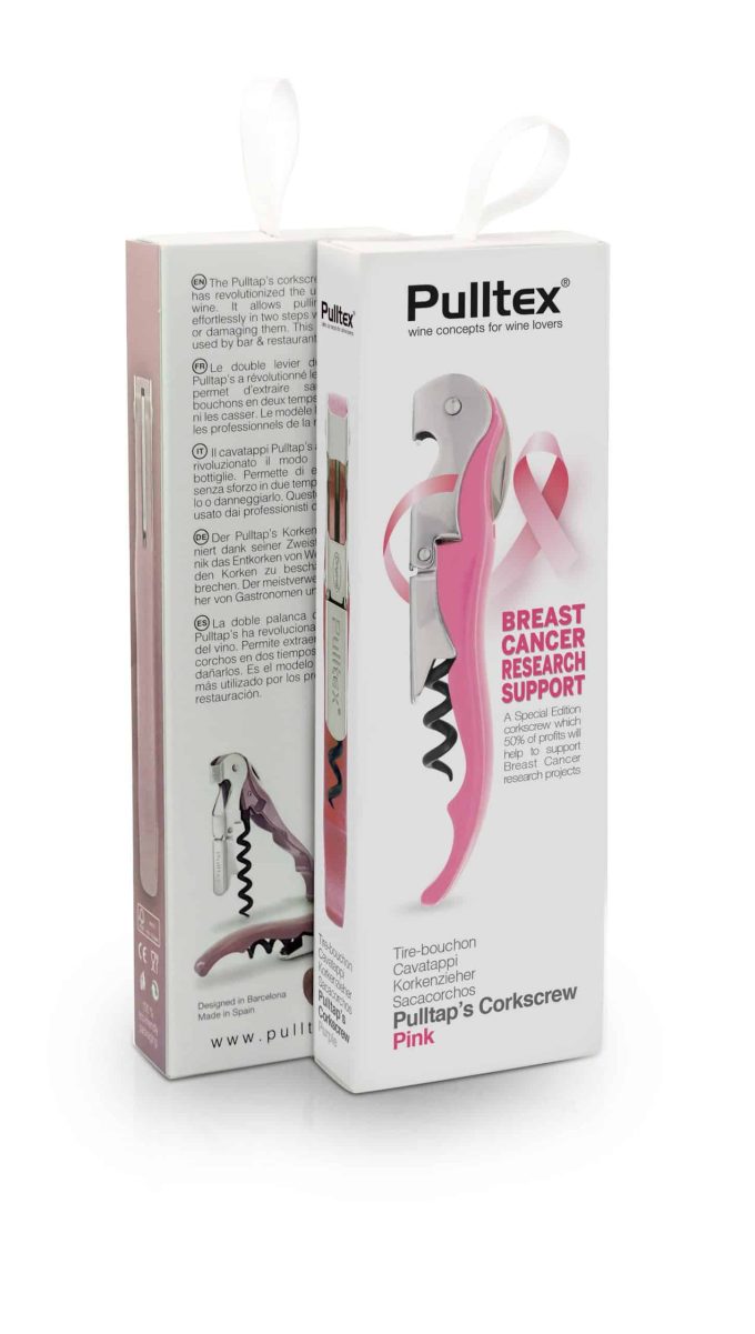 Pulltex Breast cancer research support pink corkscrew