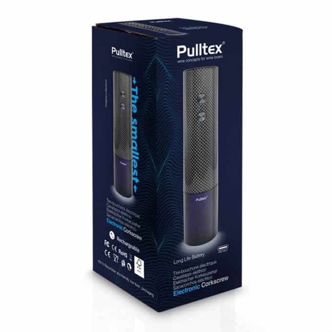 Kompaktiškas mažas Pulltex elektrinis kamščiatraukis anglies pluosto Kompaktiškas mažas Pulltex elektrinis kamščiatraukis anglies pluosto